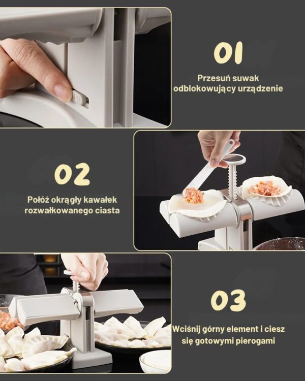 Maszynka do lepienia pierogów 2xXL (10) Maszynka do lepienia pierogów 2xXL