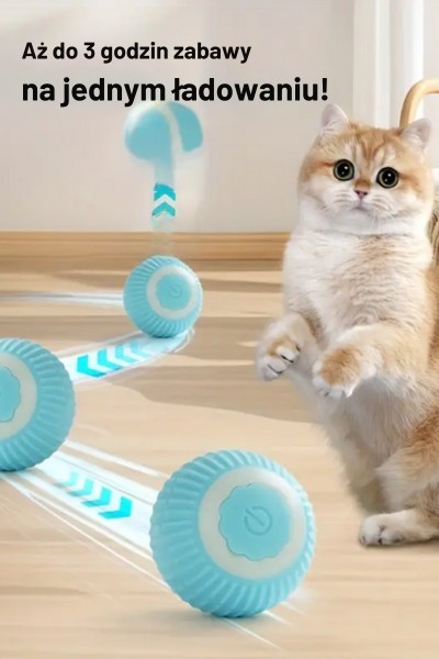 Zabawka dla psa kota inteligentna uciekająca piłka