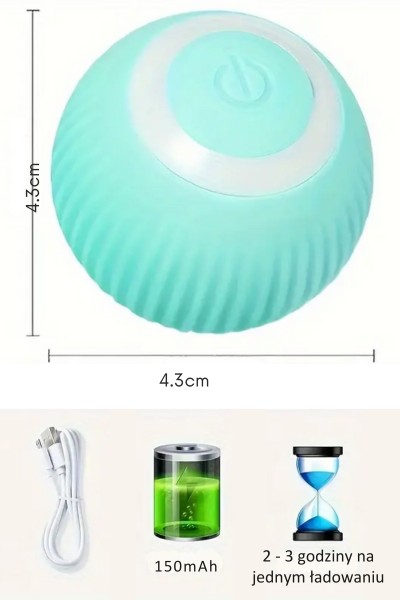 Zabawka dla psa kota inteligentna uciekająca piłka