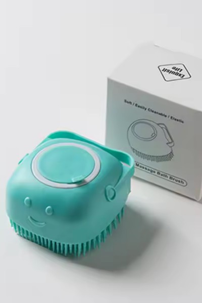 Szczotka silikonowa do mycia sierści z dozownikiem