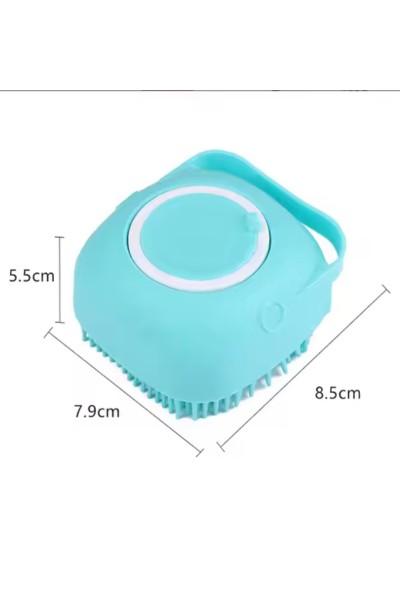 Szczotka silikonowa do mycia sierści z dozownikiem