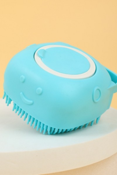 Szczotka silikonowa do mycia sierści z dozownikiem