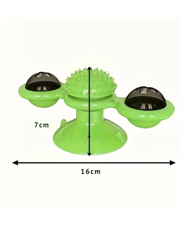 Zabawka dla kota interaktywna obrotowa LED + Kocimiętka GRATIS