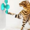 Zabawka dla kota interaktywna obrotowa LED + Kocimiętka GRATIS