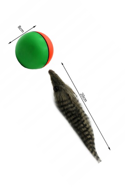 Fretka biegająca piłka uciekająca zabawka dla kota