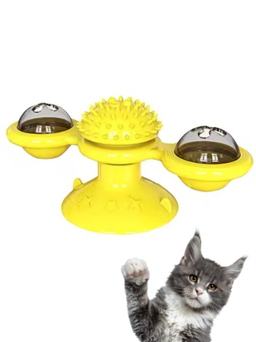 Zabawka dla kota interaktywna obrotowa LED + Kocimiętka GRATIS Zabawka dla kota interaktywna obrotowa LED + Kocimiętka GRATIS