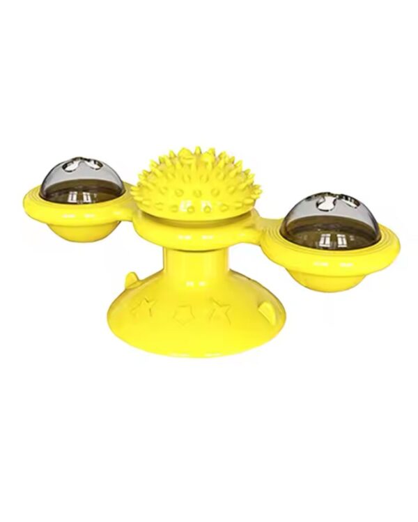 Zabawka dla kota interaktywna obrotowa LED + Kocimiętka GRATIS