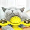Zabawka dla kota interaktywna obrotowa LED + Kocimiętka GRATIS