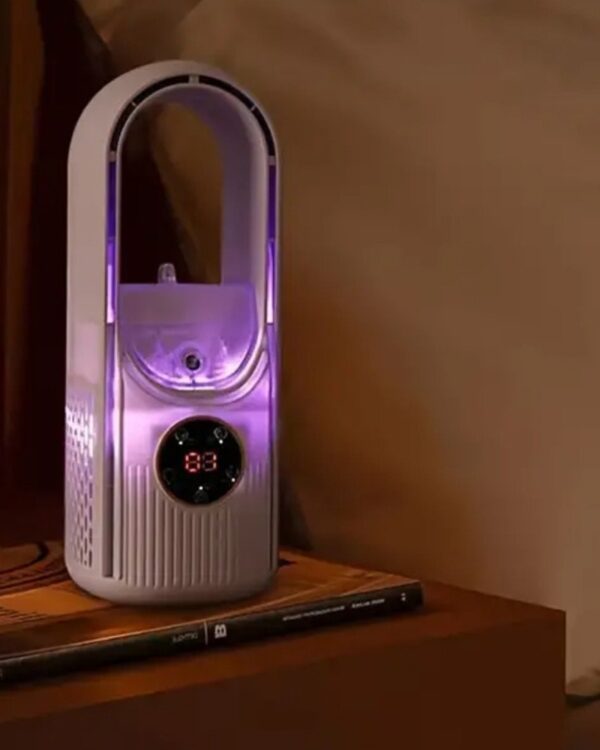 Wentylator kolumnowy cichy wydajny stojący bezłopatkowy nawilżacz powietrza