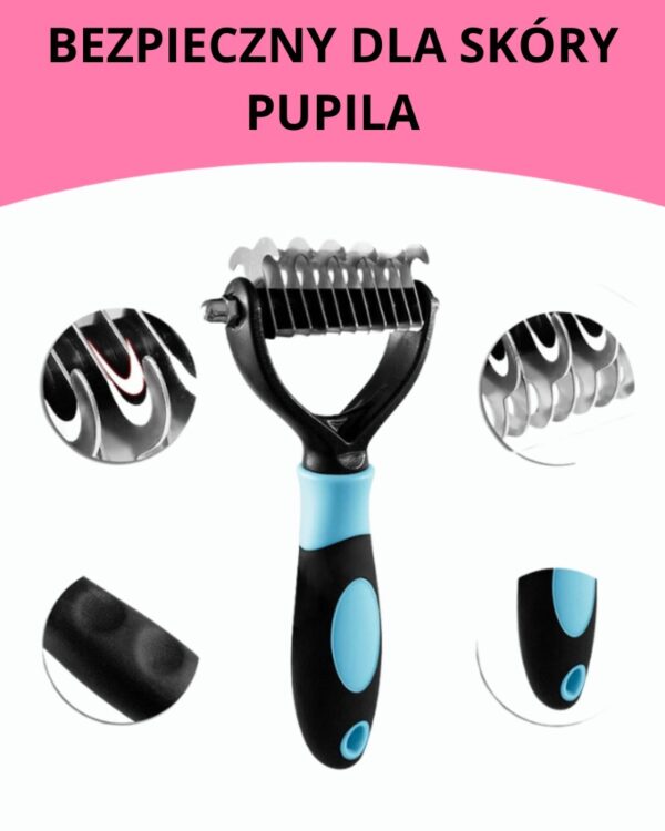 Trymer zgrzebło szczotka do wyczesywania sierści podszerstka psa, kota