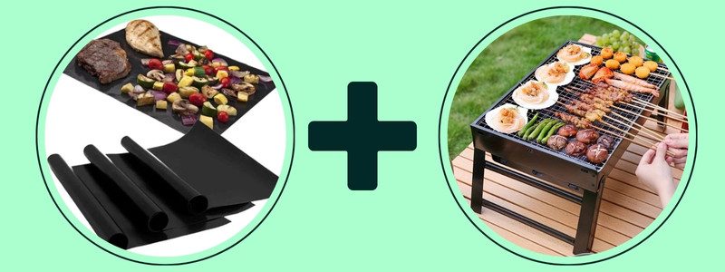 ZESTAW PROMOCYJNY Grill + mata teflonowa