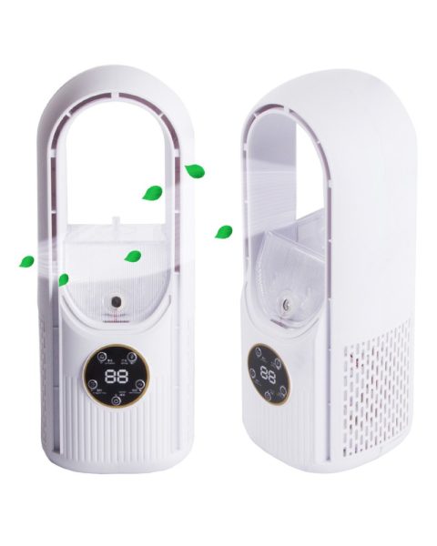 Wentylator kolumnowy cichy wydajny stojący bezłopatkowy nawilżacz powietrza